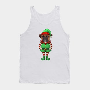 Boxer Christmas Elf Tank Top